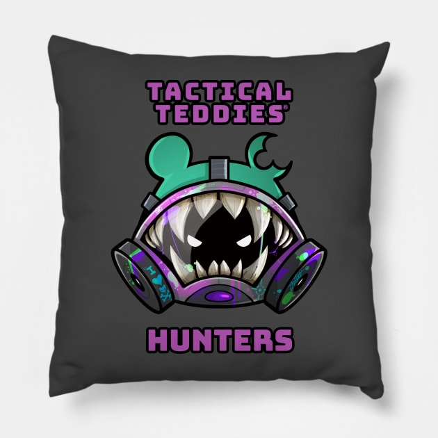 Tactical Teddies ® logo and Hunters crest Pillow by hiwez