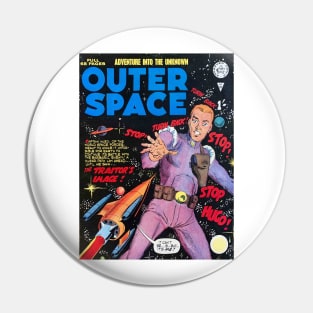 Vintage 'Outer Space' Comic Pin