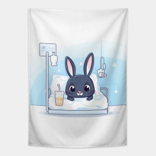 Bunny rescue with IV in the hospital Tapestry