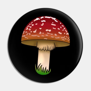 Red Mushroom Pin