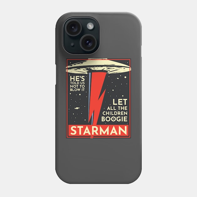 Starman Bowie Phone Case by TKsuited