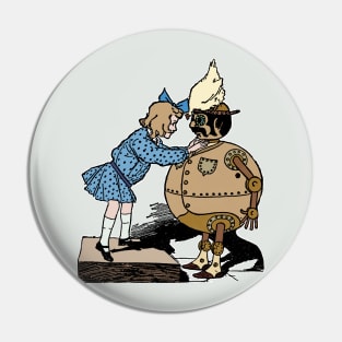 Dorothy and the Copper Man Pin