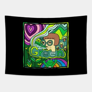 a green imagination Tapestry