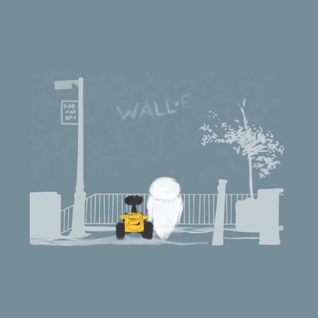 Discover Wall · E - Manhattan love - Wall E And Eve - T-Shirt