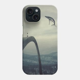 Boy and the flying whale Phone Case