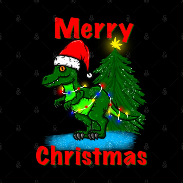 T. rex Christmas by Chillateez 