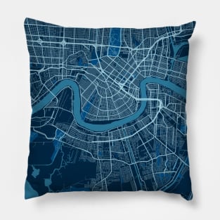 New Orleans - Louisiana Peace City Map Pillow