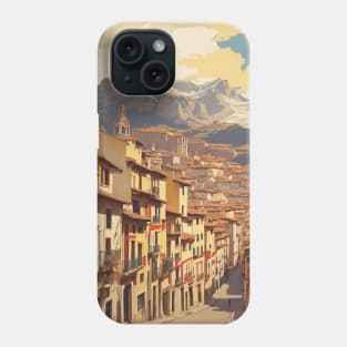 Pamplona Spain Travel Tourism Retro Vintage Phone Case