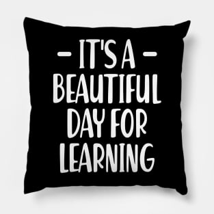 Teacher - It's a beautiful day for learning w Pillow