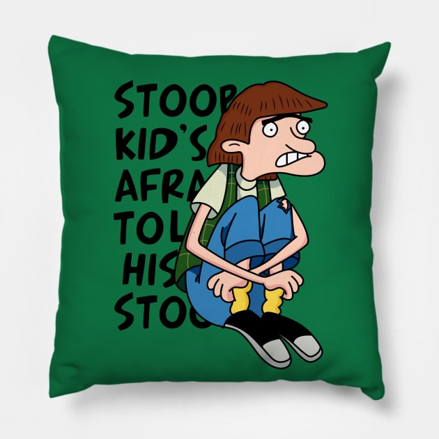 Stoop Kid Pillow by artxlife