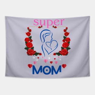 Super Mom Themed Design Tapestry