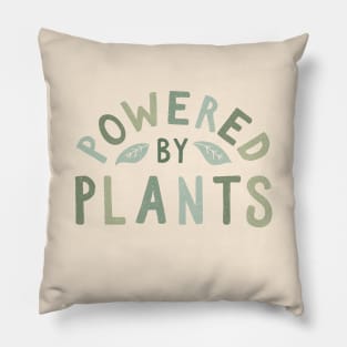 Powered by plants Pillow