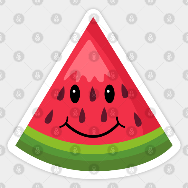 Cute Smiling Watermelon Illustration - Fruit Lover Gifts Kids T-Shirt ...