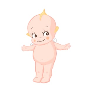 Cute kewpie baby angel standing T-Shirt