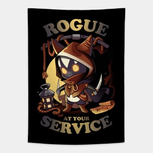 Rogue's Call - Cute Cat Gamer Tapestry