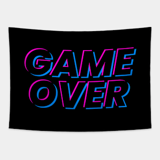 Game over text gamer design Tapestry