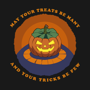 Pumpkin Halloween May Your Treats Be Many T-Shirt