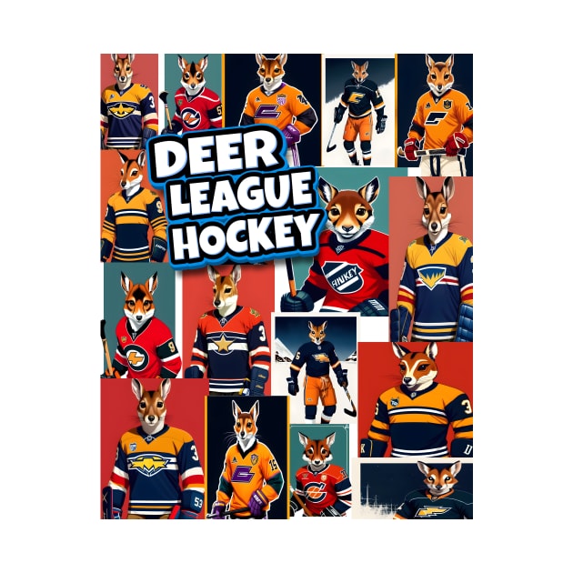 DEER League Hockey by Jaymz Weiss Designz