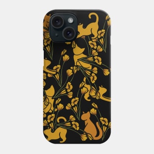 Flower Garden Cats Phone Case