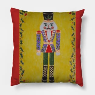 Holly Nutcracker Pillow