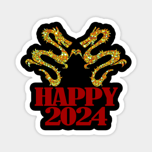 Happy New Year 2024 - 2024 full of good things Magnet