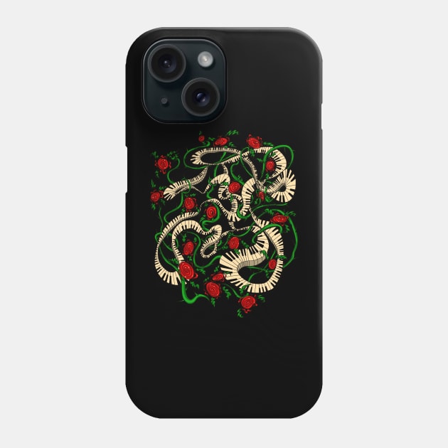 Piano and roses Phone Case by ThunderEarring