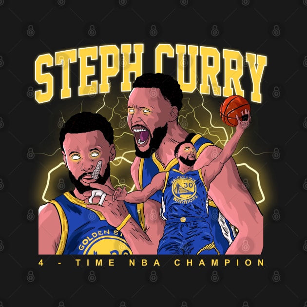 Stephen Curry - Nba Champions by Bob Charl