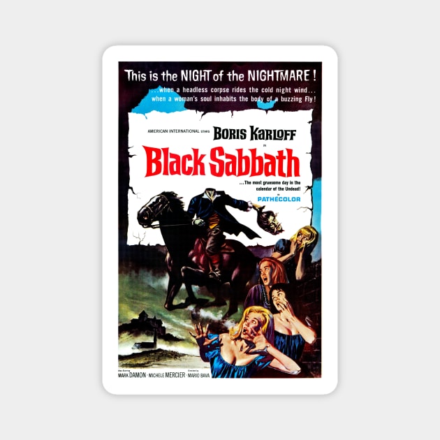 Black Sabbath (1964) Magnet by Scum & Villainy