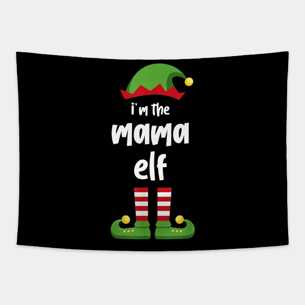 I'm The Mama Elf Family Matching Christmas Pajama Gifts Tapestry by SloanCainm9cmi