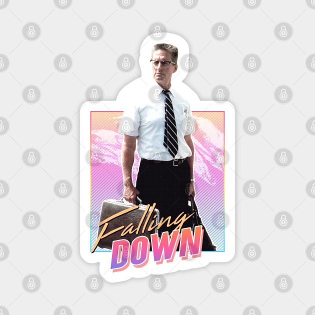 Falling Down - 80s Magnet by PiedPiper