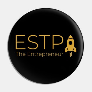 ESTP The Entrepreneur MBTI types 15E Myers Briggs personality gift with icon Pin