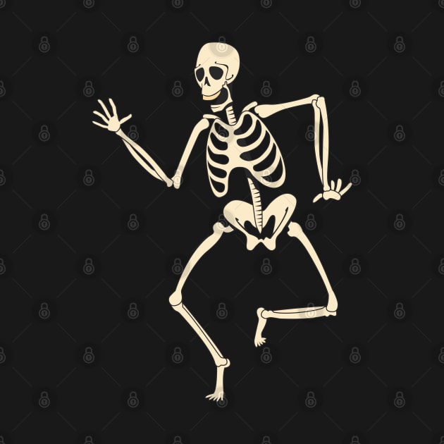 Funny Skeleton Dancing by area-design