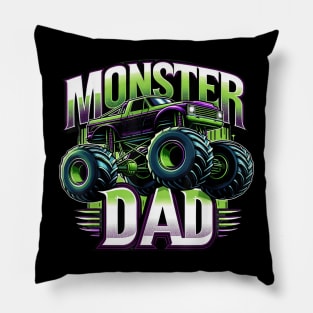 Monster Truck Race Racer Driver Dad Father'S Day Pillow