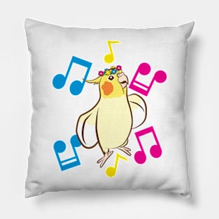Pansexual Pride Bird Pillow