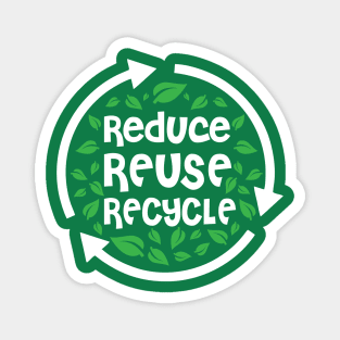 Reduce Reuse Recycle | World Environment Day Magnet