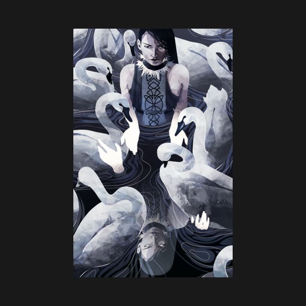 The Woman and the Swans by MicaelaDawn