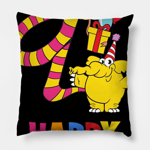 9th Birthday Party 9 Year Old Nine Years Pillow by KidsBirthdayPartyShirts