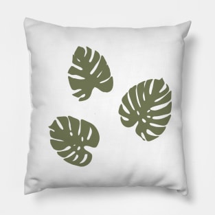 Monstera pattern Pillow