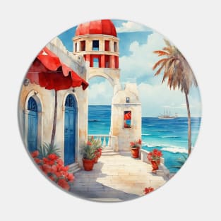 Isla Mujeres Quintana Roo Mexico Vintage Tourism Travel Retro Pin