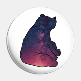 Galaxy Bear Pin