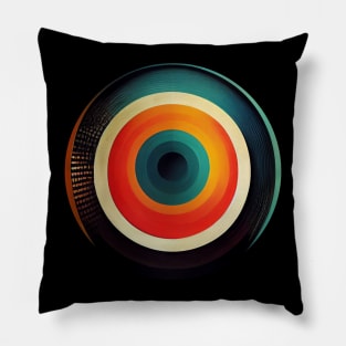 Painted Concentric Circles Pillow