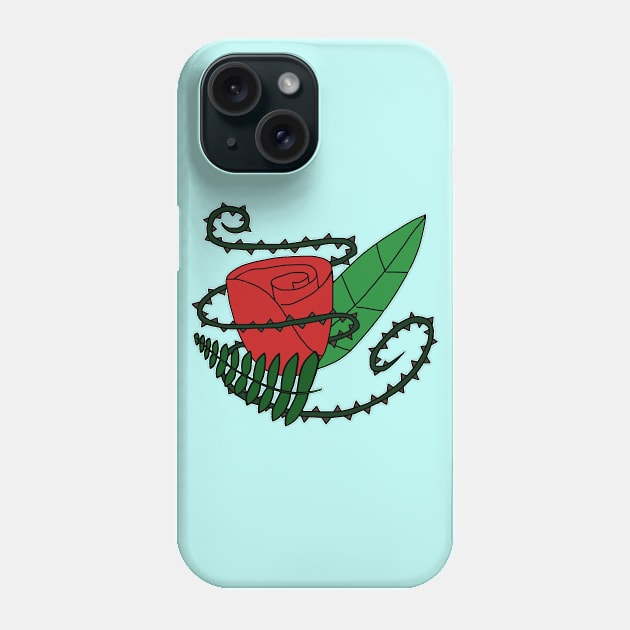 Rose & Thorns Collage Phone Case by Tigerdogart