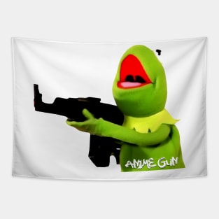 Muppets With Gun Tapestry