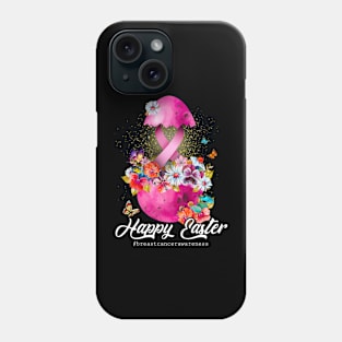 Happy Easter Breast Cancer Pink Ribbon Awareness Phone Case