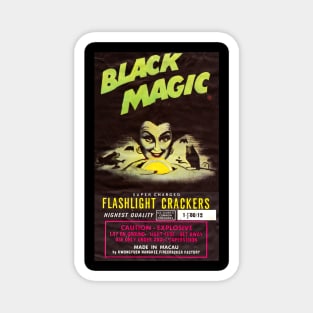 VINTAGE FIRECRACKER BLACK MAGIC MADE IN MACAU Magnet