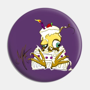 Grumpy Chicken birthday cake Pin