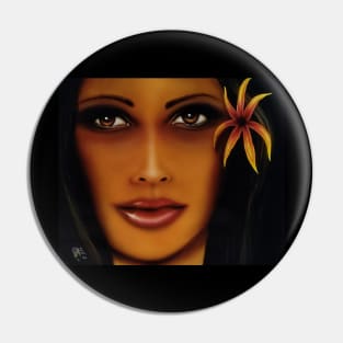 Hawaiian hula dancer Pin