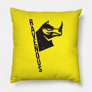 Ravenous Rhino Pillow