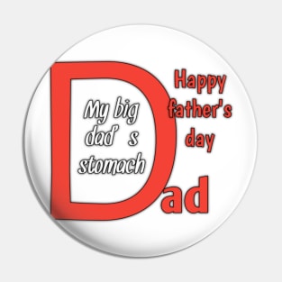 That's my big dad's stomach, happy fathers day Pin