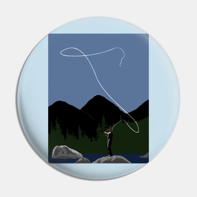 Fishing Pin by joelthayer